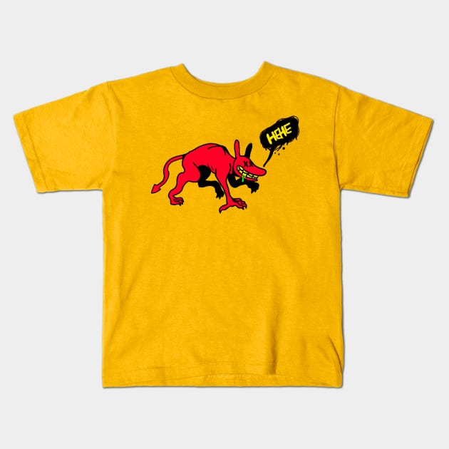 hehehehehehe Kids T-Shirt by BagelGirl